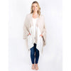 Womens Zestt organics Women's Zestt Organics Organic Cotton Travel Blanket Wrap Ivory Colorblock Ivory Colorblock