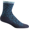 Womens Sockwell Women's Sockwell Plantar Cush Navy Crew Socks Navy