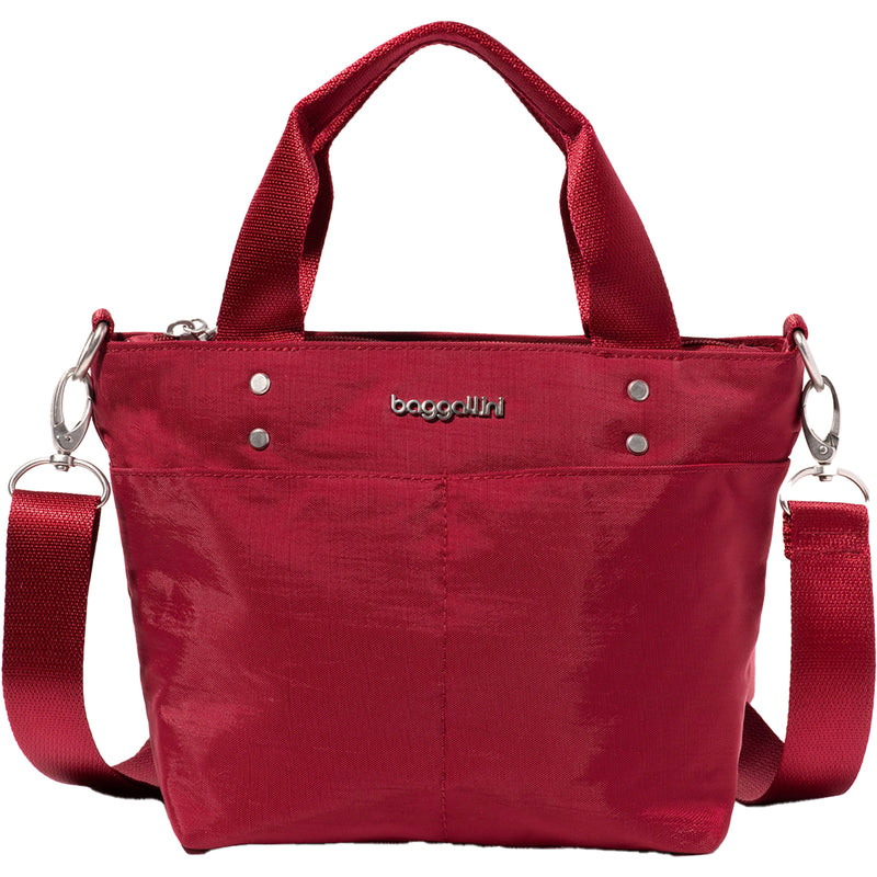 Women's Baggallini Mini Carryall Tote Ruby Red Nylon