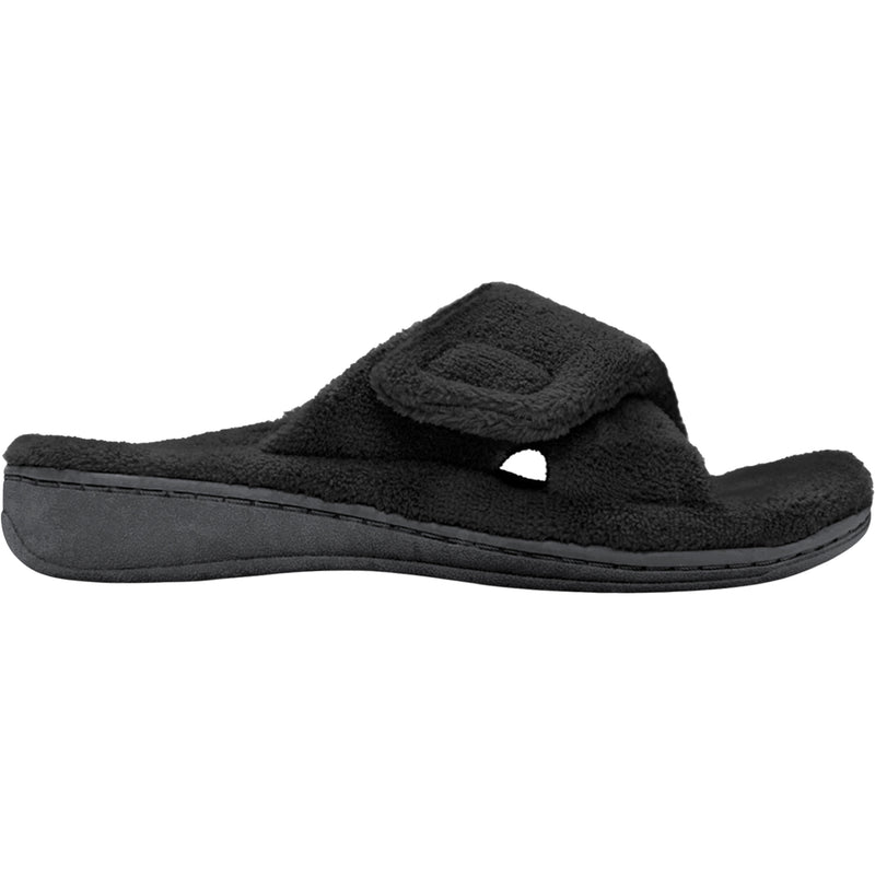 Women's Vionic Relax Slippers Black Terrycloth