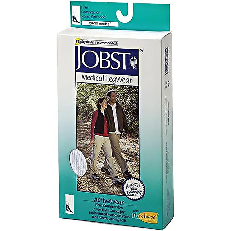 Unisex Jobst Activewear Socks 15-20 mmHg White Small