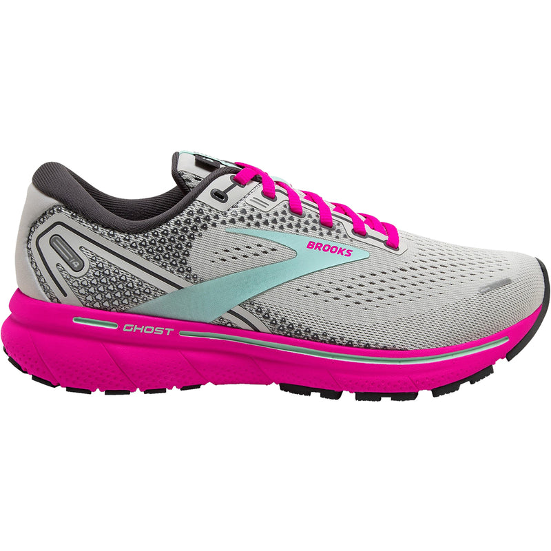 Women's Brooks Ghost 14 Oyster/Yucca/Pink Mesh