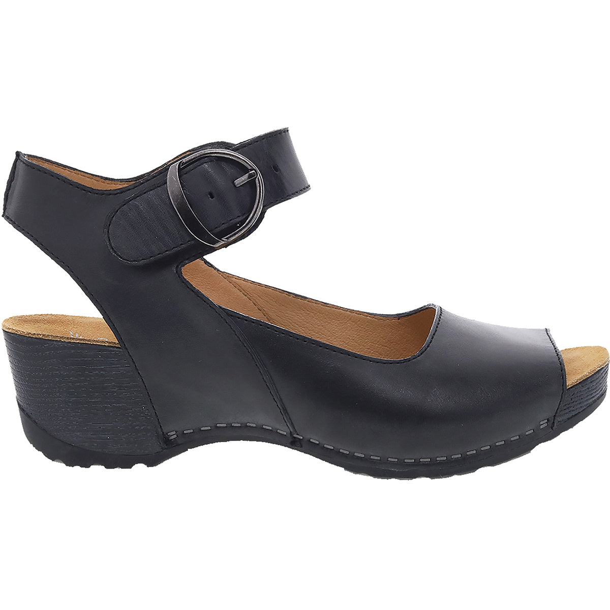 Dansko Tiana | Women's Wedge Heel Backstrap Sandals | Footwear etc.