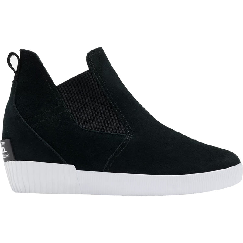 Women's Sorel Out 'N About Slip-On Wedge Black Suede