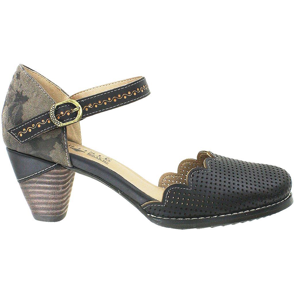 Womens L'artiste by spring step Women's L'Artiste by Spring Step Parchelle Black Multi Leather Black Multi Leather