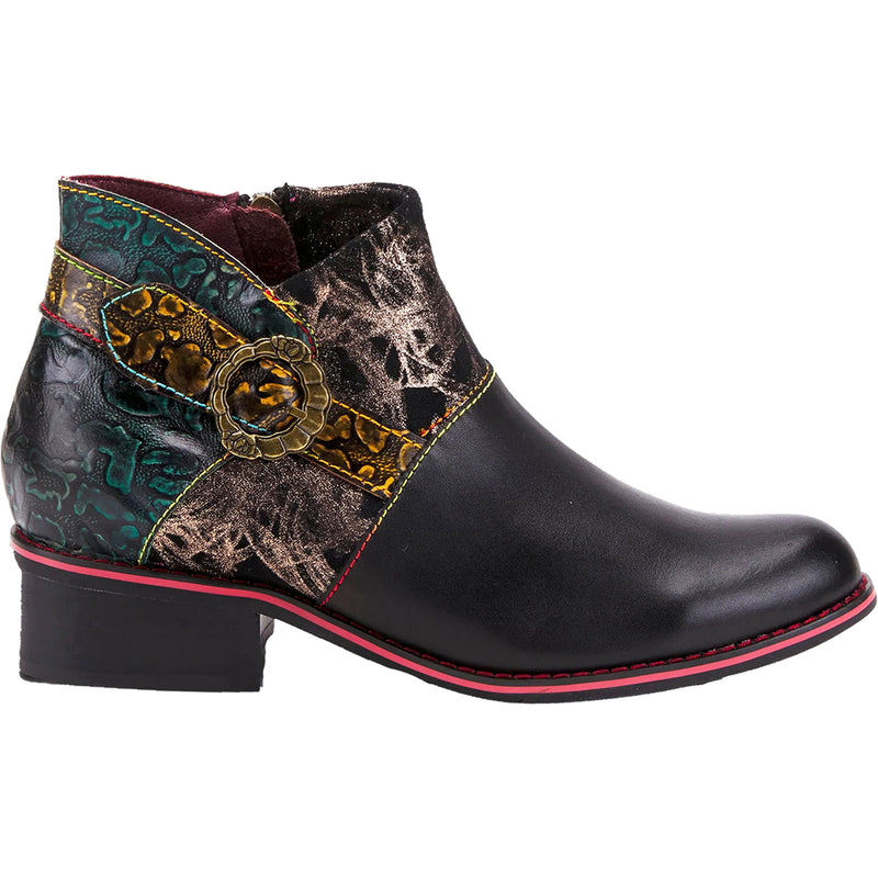 Women's L'Artiste by Spring Step Tiatia Black Leather/Suede