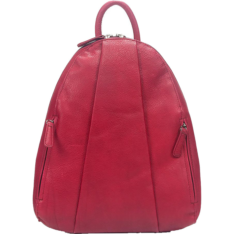 Women's Osgoode Marley Teardrop Multi Zip Backpack Garnet Leather
