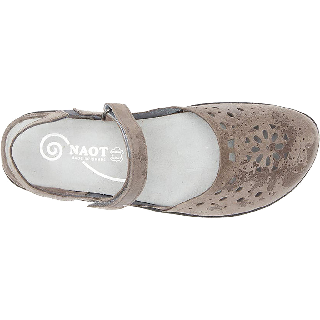 Womens Naot Women's Naot Arataki Grey Marble Suede Grey Marble Suede