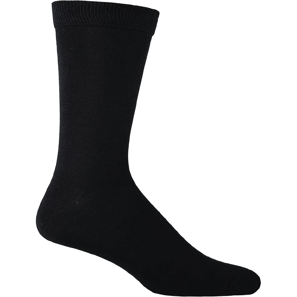 Mens Socksmith design Men's Socksmith Bamboo Solid Socks Black Black