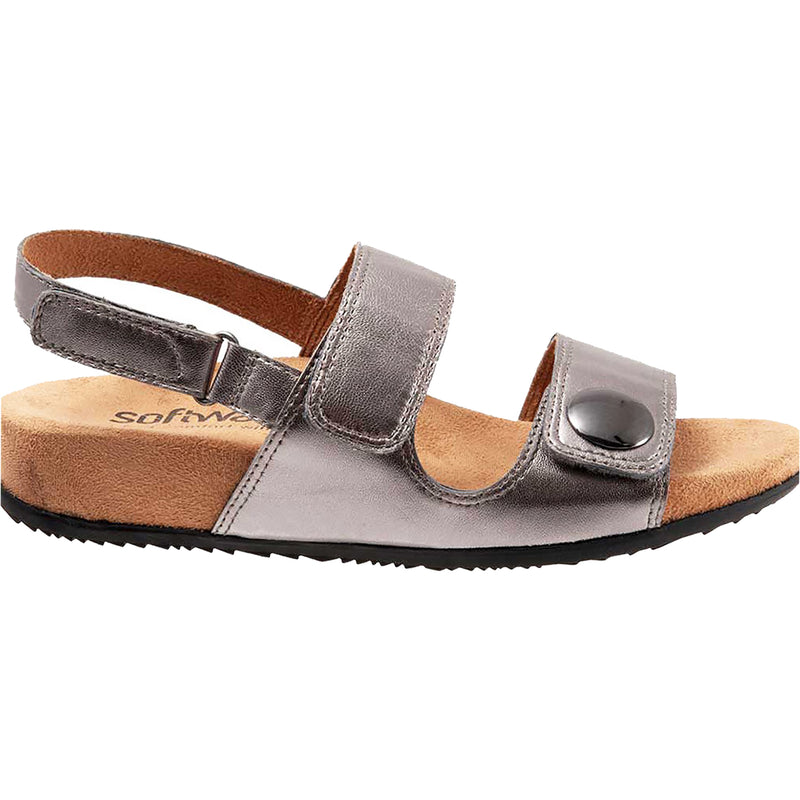 Women's SoftWalk Beatrice Pewter Leather