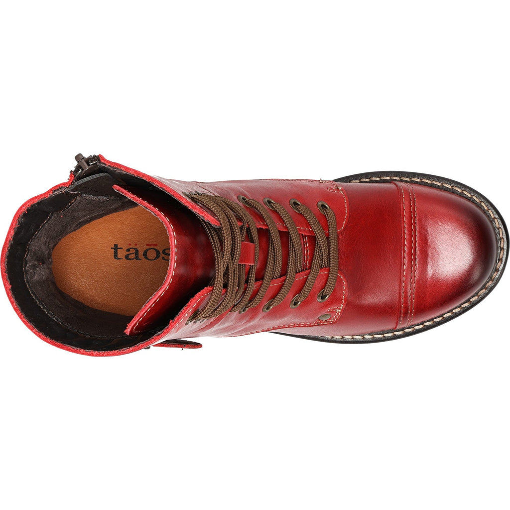 Womens Taos Women's Taos Crave Classic Red Leather Classic Red Leather