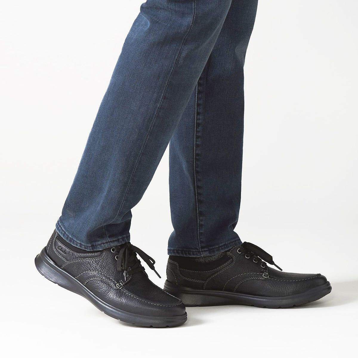 Clarks Cotrell Edge Black | Men's Walking Shoes | Footwear etc.