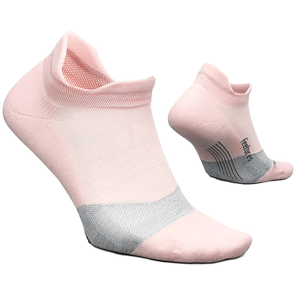 Womens Feetures Women's Feetures Elite Light Cushion No Show Tab Socks Propulsion Pink Propulsion Pink