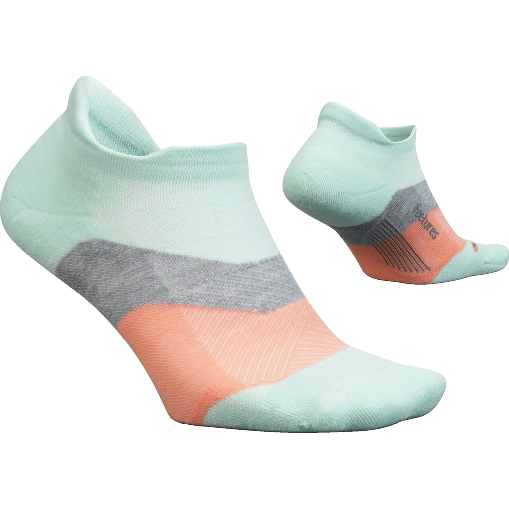 Womens Feetures Women's Feetures Elite Ultra Light No Show Tab Socks Move Aside Mint Move Aside Mint