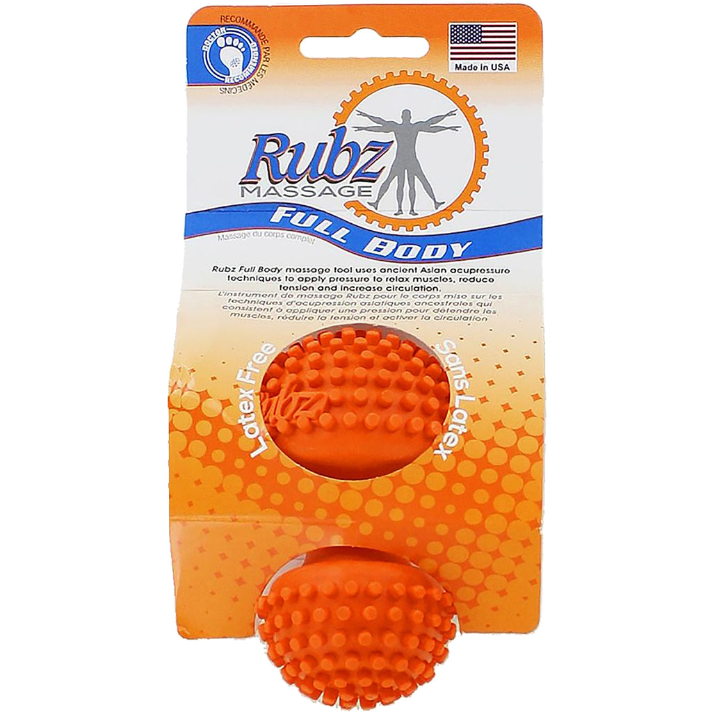 Unisex Rubz Unisex Foot Rubz Surefoot Full Body Massager Orange Orange