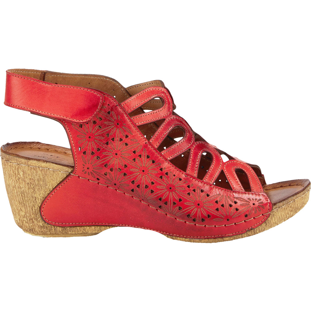 Womens Spring step Women's Spring Step Inocencia Red Leather Red Leather