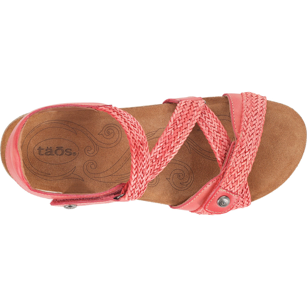 Womens Taos Women's Taos Trulie Coral Leather Coral Leather