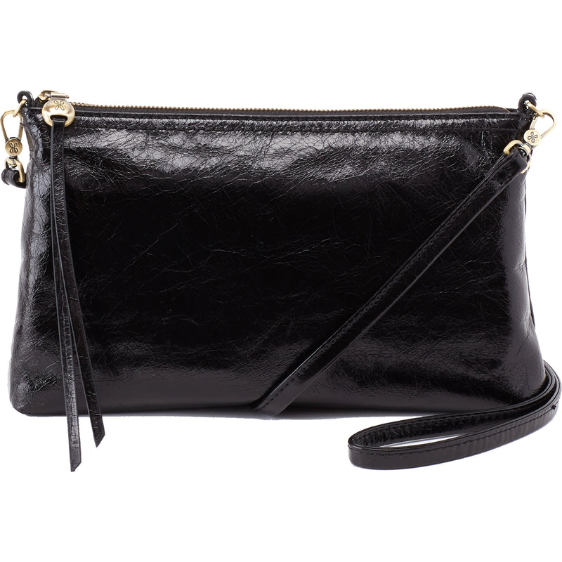 Women's Hobo Darcy Black Polished Leather