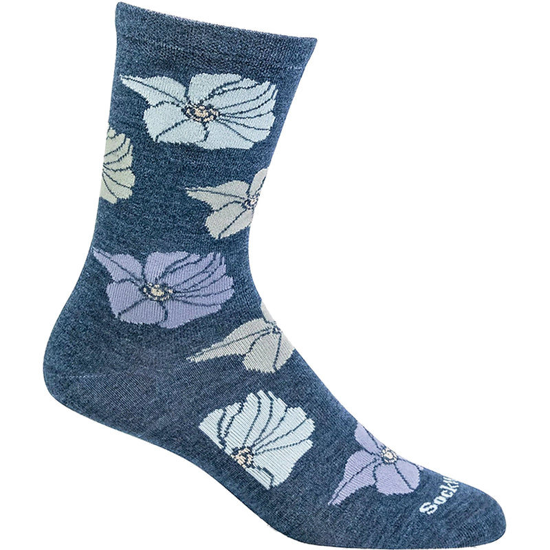 Women's Sockwell Big Bloom Denim Crew Socks