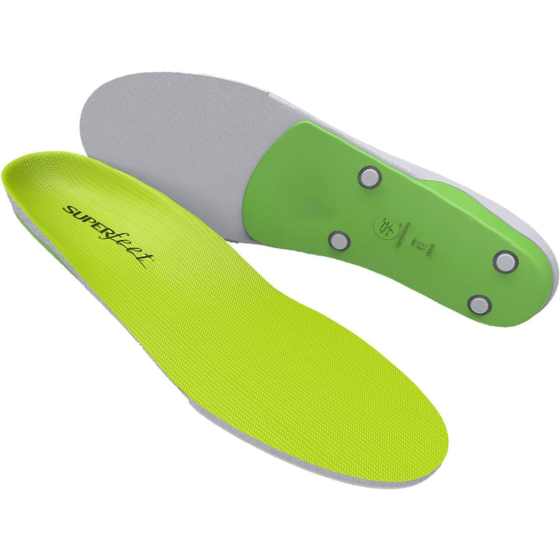 Unisex Superfeet All-Purpose Support High Arch Green Insoles