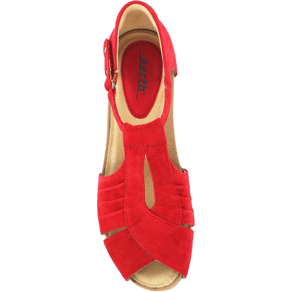 Womens Earth Women's Earth Primrose Bright Red Suede Bright Red Suede