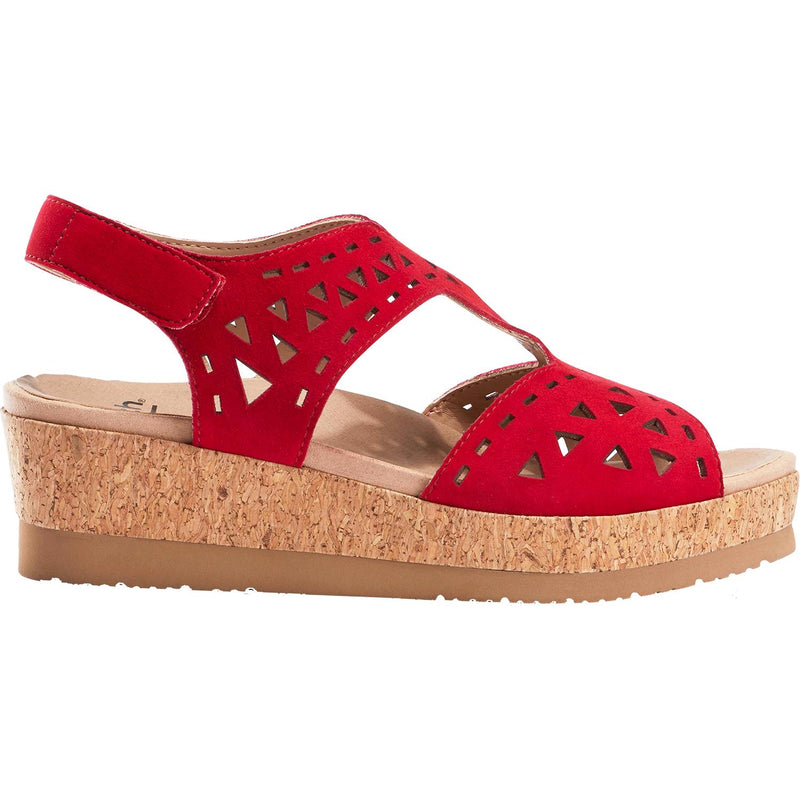 Women's Earth Rosa Bright Red Suede