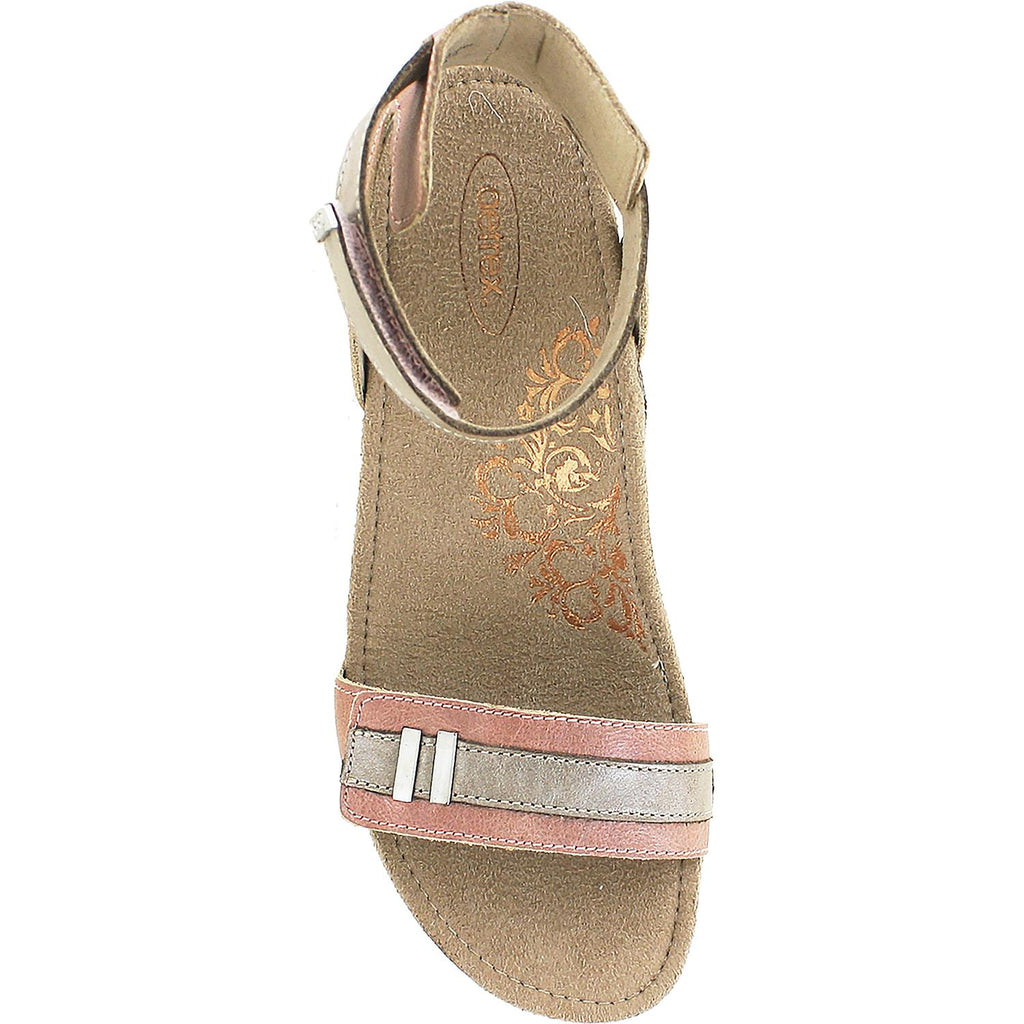 Womens Aetrex Women's Aetrex Gia Rose Leather Rose Leather