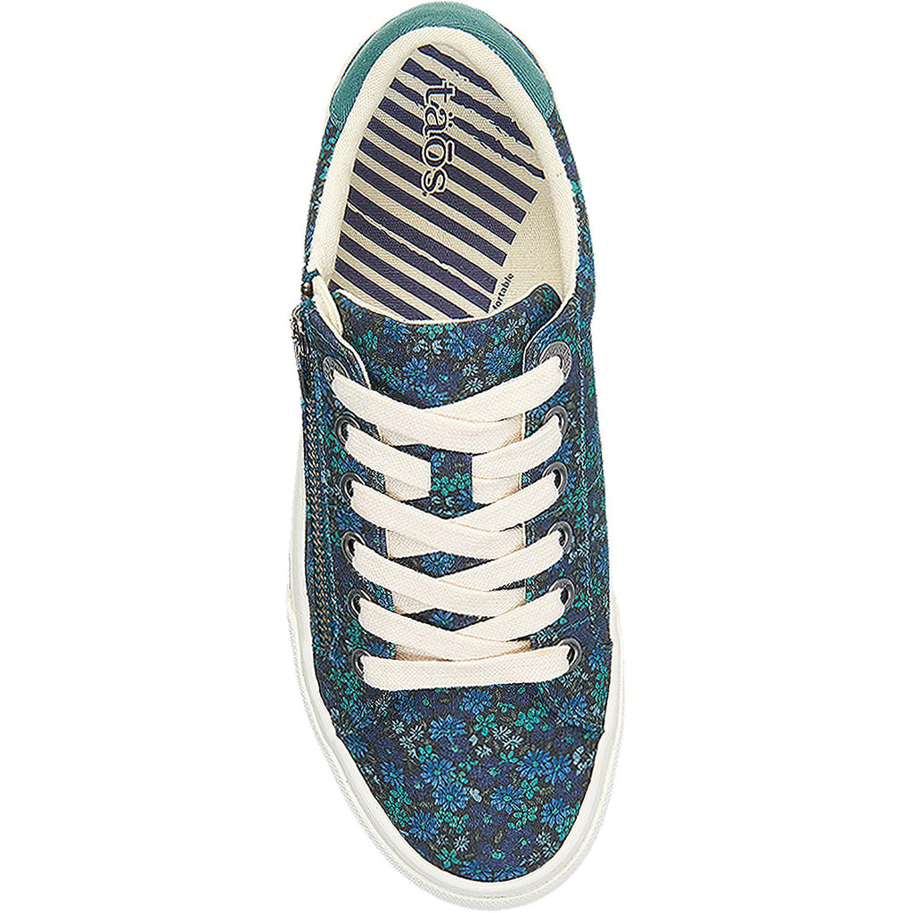 Womens Taos Women's Taos Z Soul Teal Floral Canvas Teal Floral Canvas