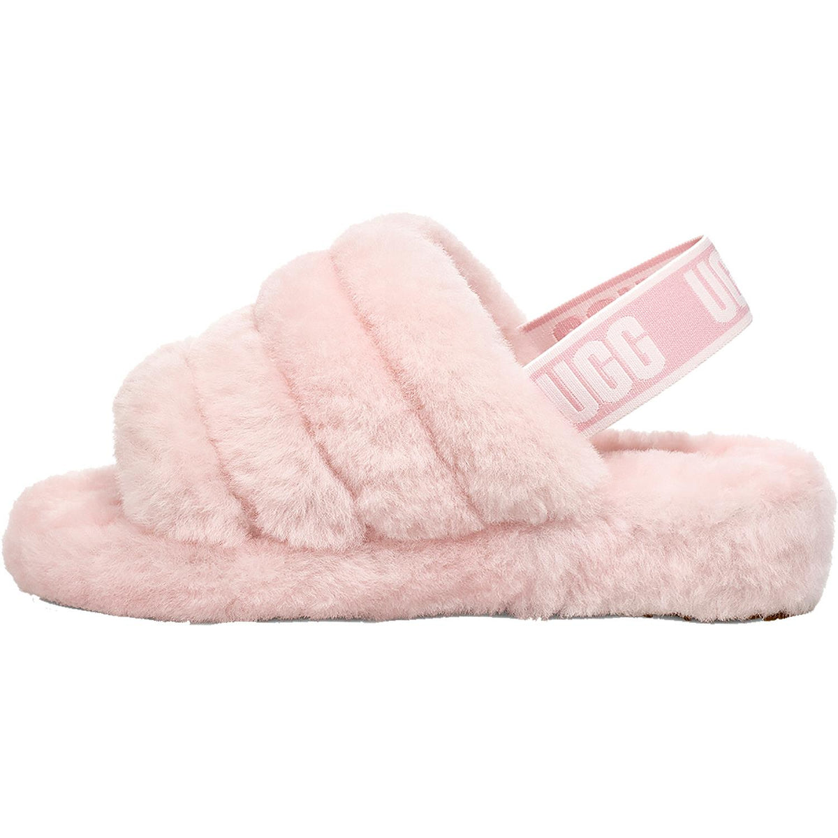 Women's UGG Fluff Yeah Slide Seashell Pink Sheepskin – Footwear etc.