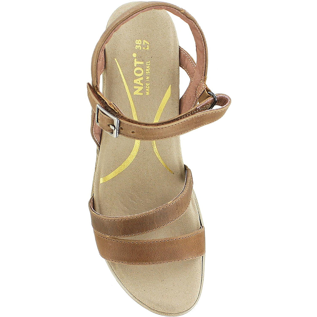 Womens Naot Women's Naot Bounty Latte Brown Leather Latte Brown Leather