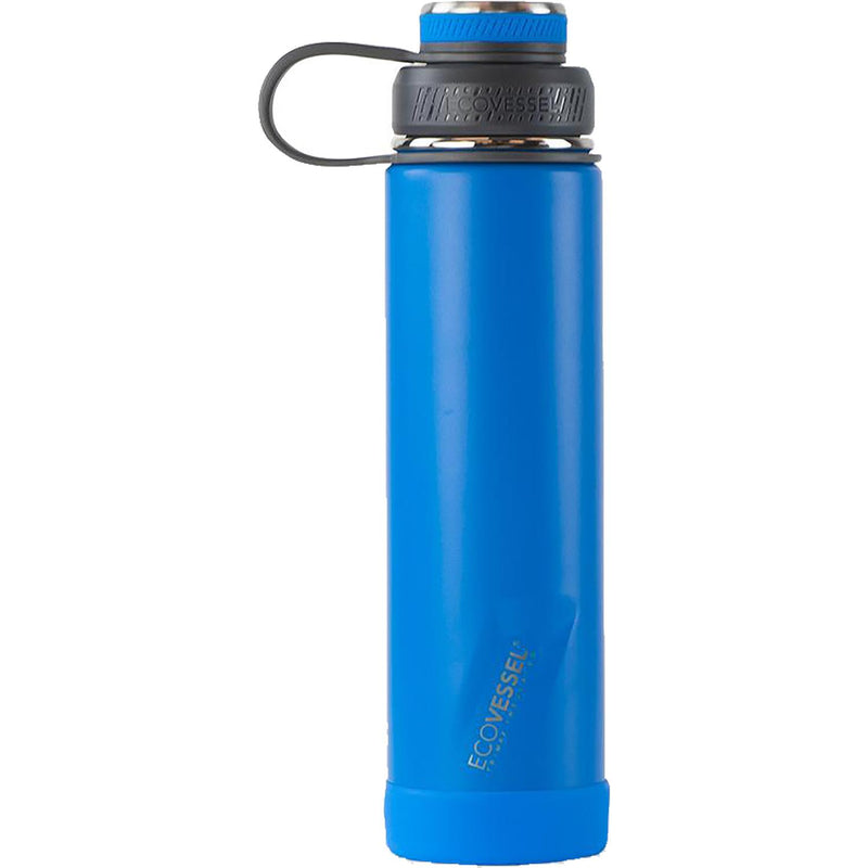 Unisex Ecovessel Boulder Insulated Water Bottle w/Strainer 24 OZ Hudson Blue