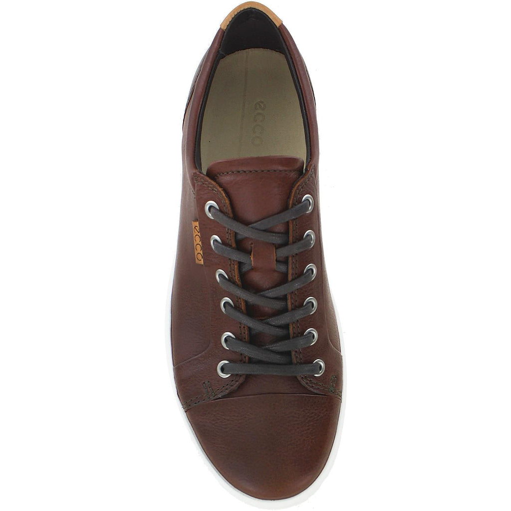 Mens Ecco Men's Soft 7 Sneaker Whiskey Leather Whiskey Leather