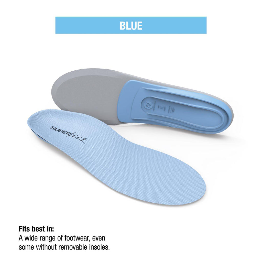 Unisex Superfeet Unisex Superfeet All-Purpose Support Medium Arch Blue Insoles Blue
