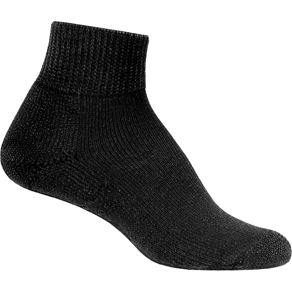 Mens Thorlos Men's Thorlos HPMM-13 Advanced Diabetic Ankle Socks (Men 9-12.5) Black Black