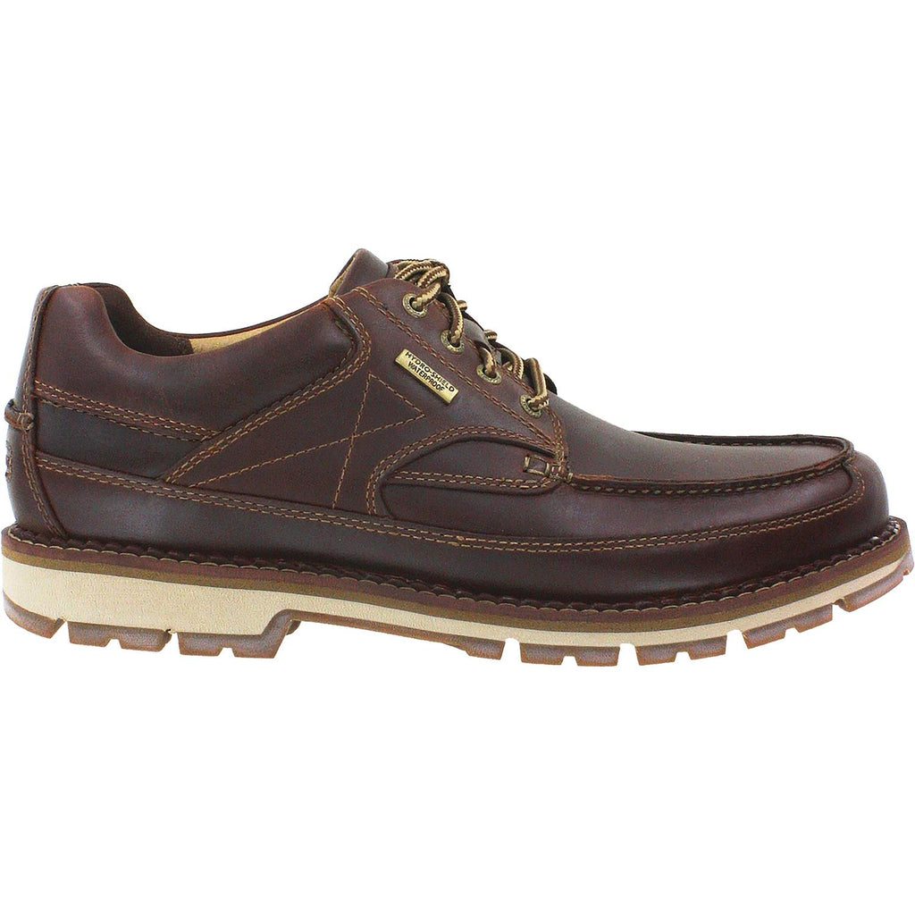 Mens Rockport Men's Rockport Centry Moc Toe Oxford Brown Leather Brown Leather