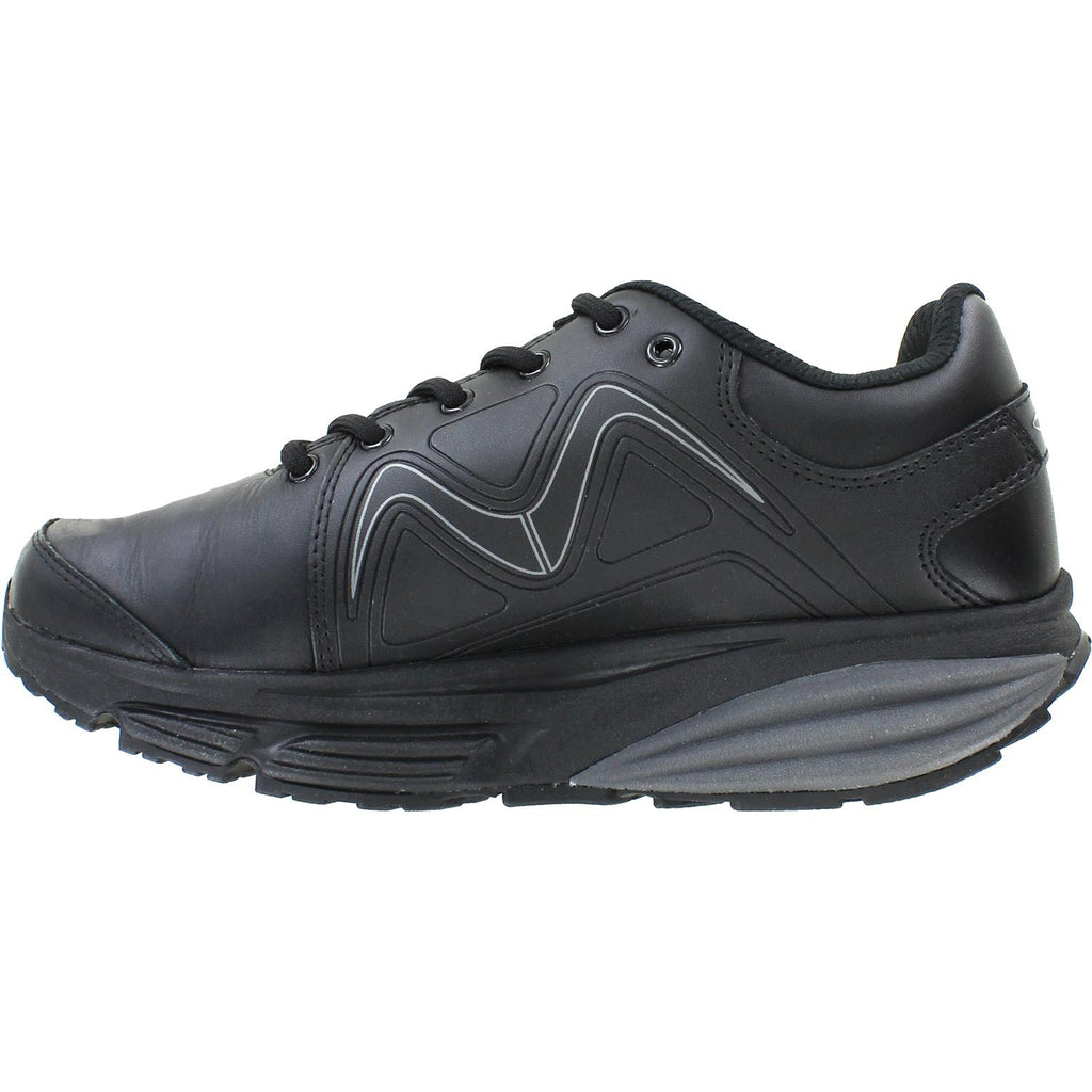 Womens Mbt Women's MBT Simba Trainer Black Leather Black Leather