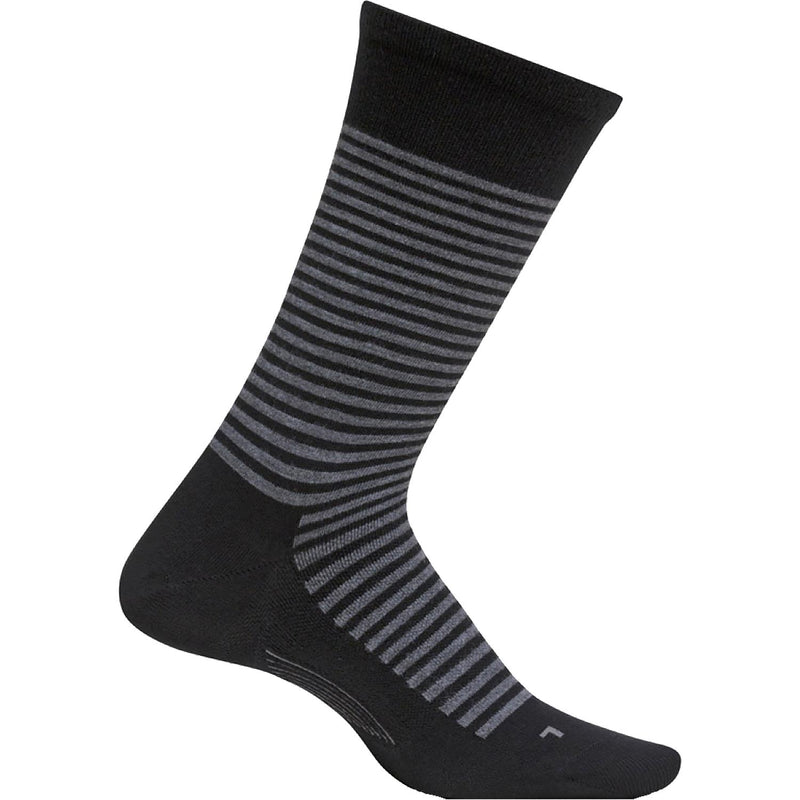 Men's Feetures Uptown Ultra Light Crew Socks Black