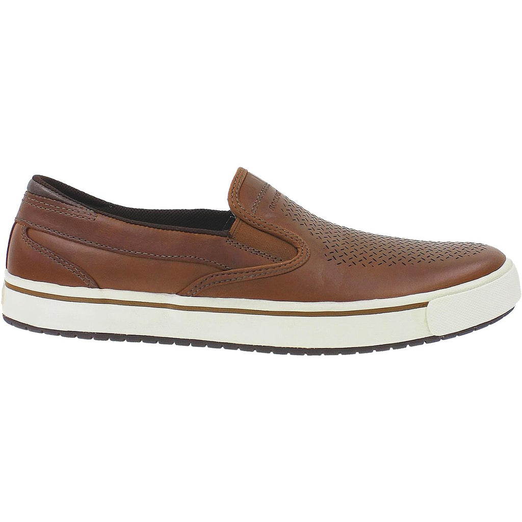 Mens Rockport Men's Rockport Path To Greatness Slip-On Tan Leather Tan Leather