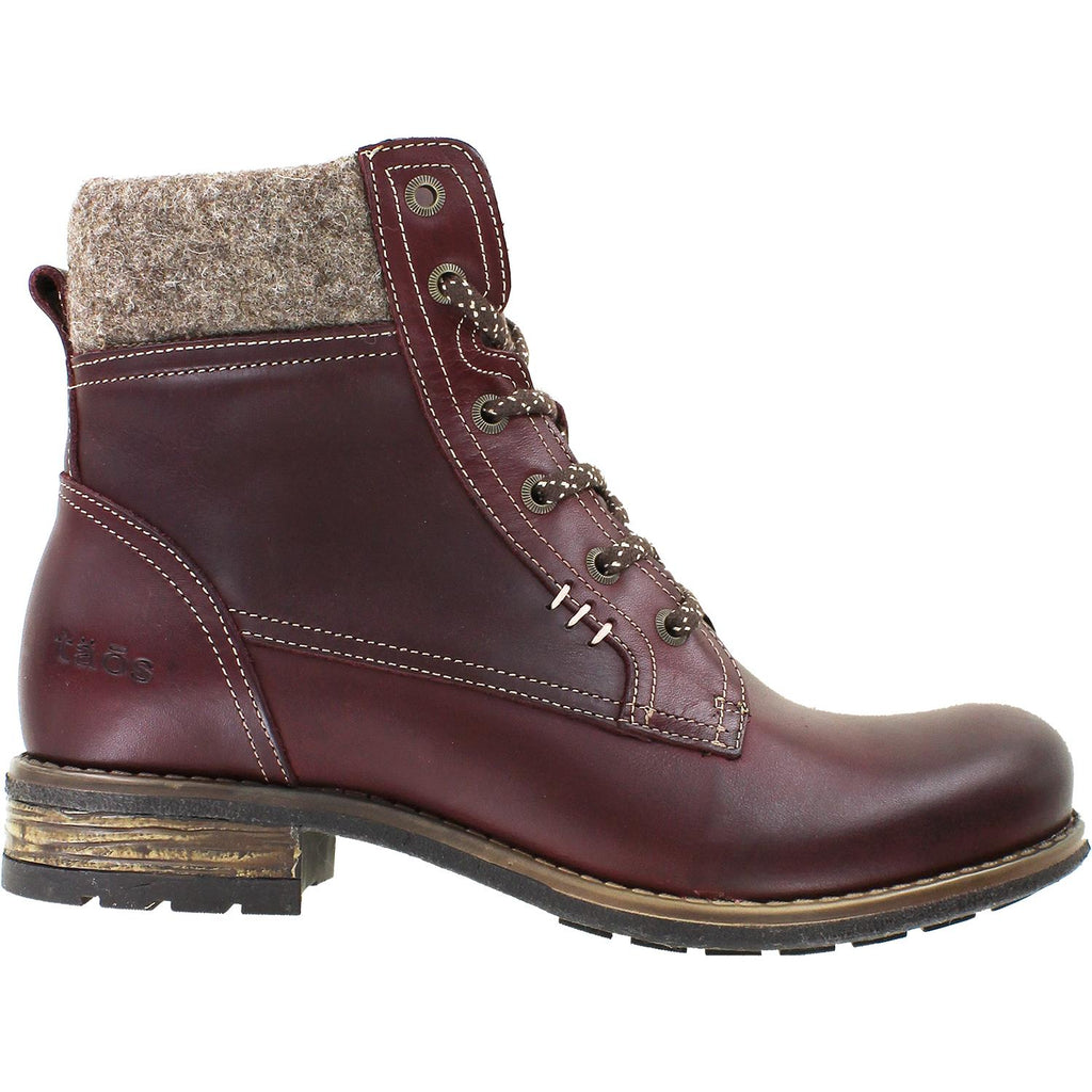 Womens Taos Women's Taos Cutie Deep Red Leather Deep Red Leather