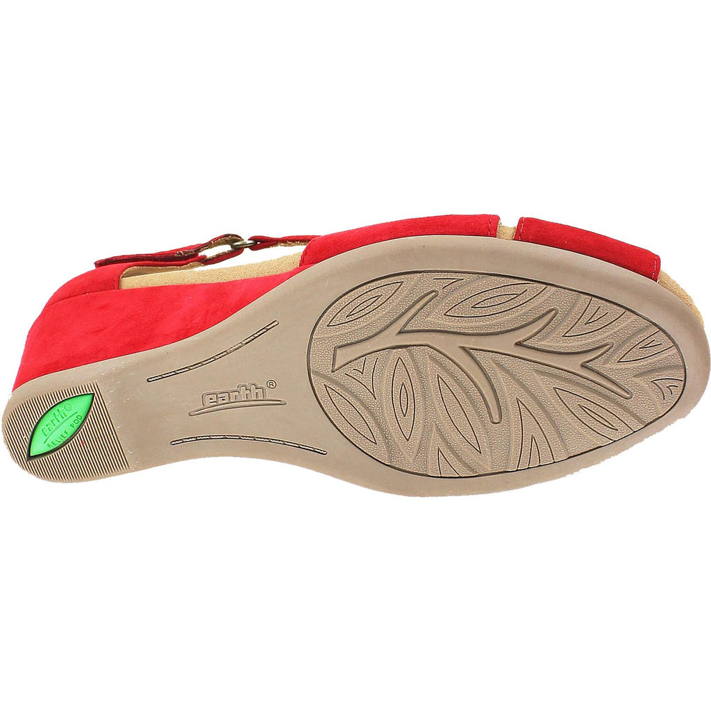 Womens Earth Women's Earth Primrose Bright Red Suede Bright Red Suede