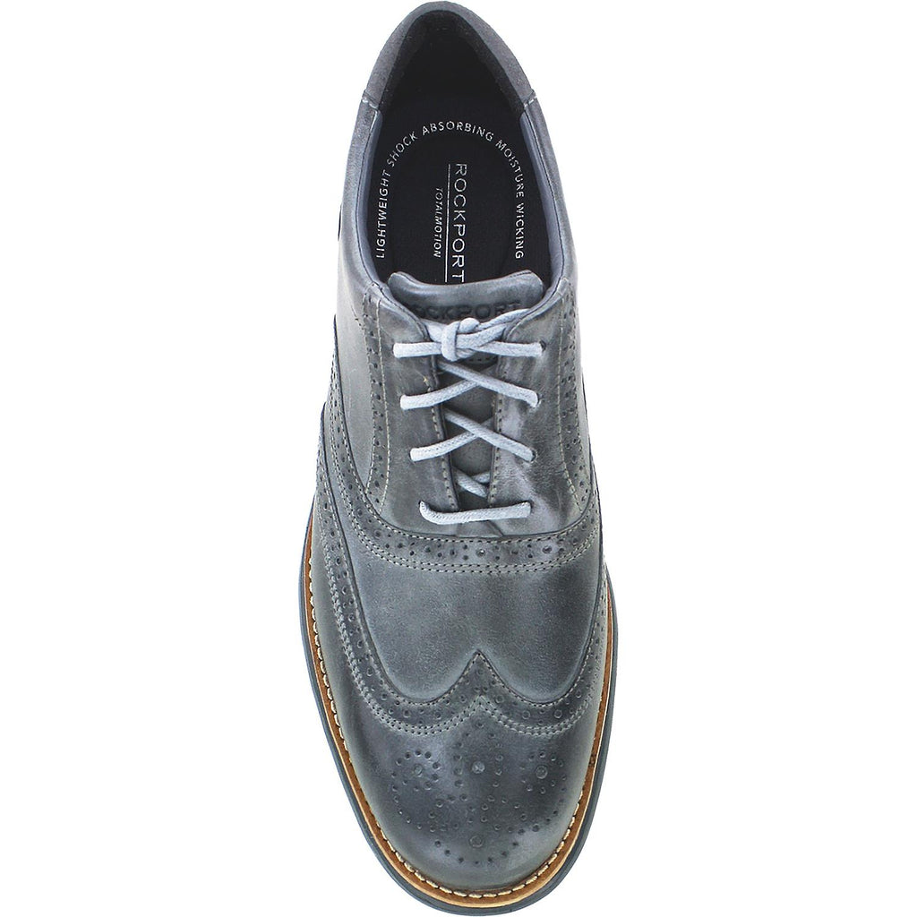 Mens Rockport Men's Rockport Total Motion Fusion Wing Tip Griffin Leather Griffin Leather