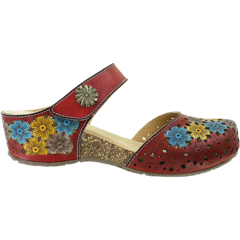 Women's Spring Step Spikey Red Multi Leather
