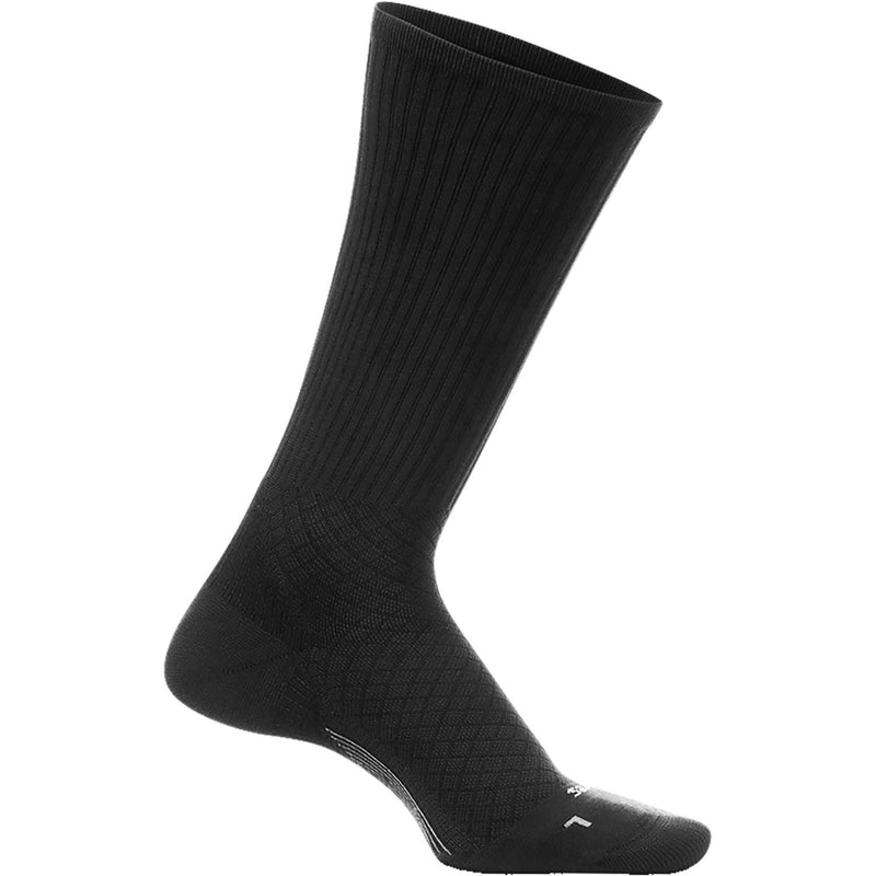 Unisex Feetures Plantar Fasciitis Relief Cushion Crew Socks Black Black