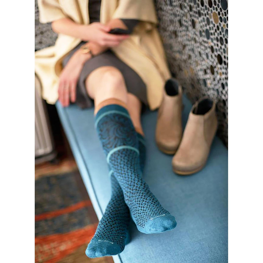 Womens Sockwell Women's Sockwell Art Deco Knee High Socks 15-20 mmHg Plum Plum
