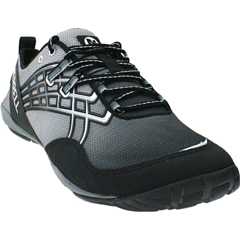 Men's Merrell Barefoot Run Trail Glove 2 Black/Silver Synthetic