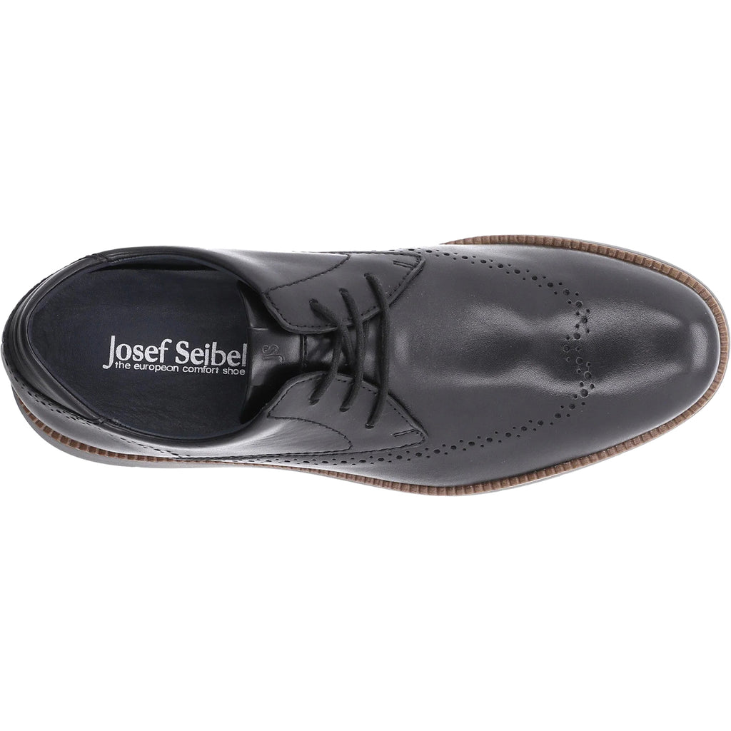 Mens Josef seibel Men's Josef Seibel Tyler 33 Black Leather Black Leather