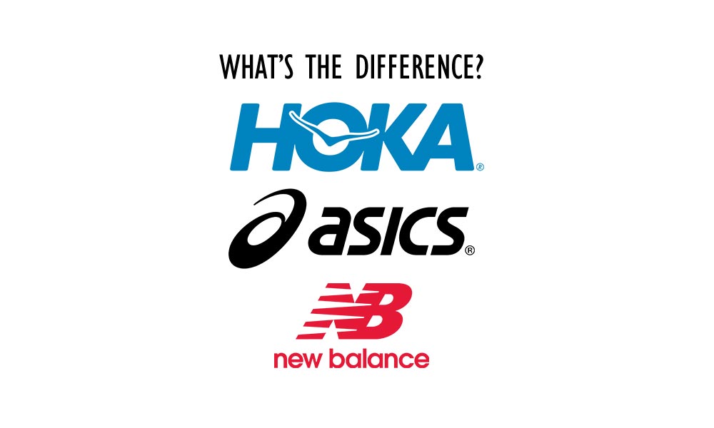 Difference between Hoka, Asics and New Balance Athletic shoes