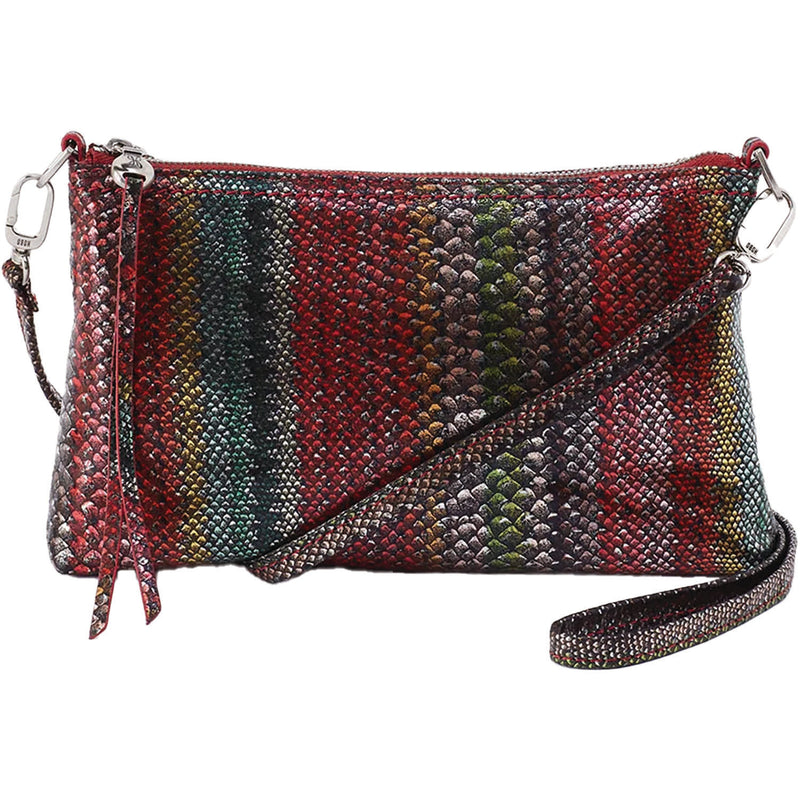 Women's Hobo Darcy Holiday Stripe Printed Vintage Leather