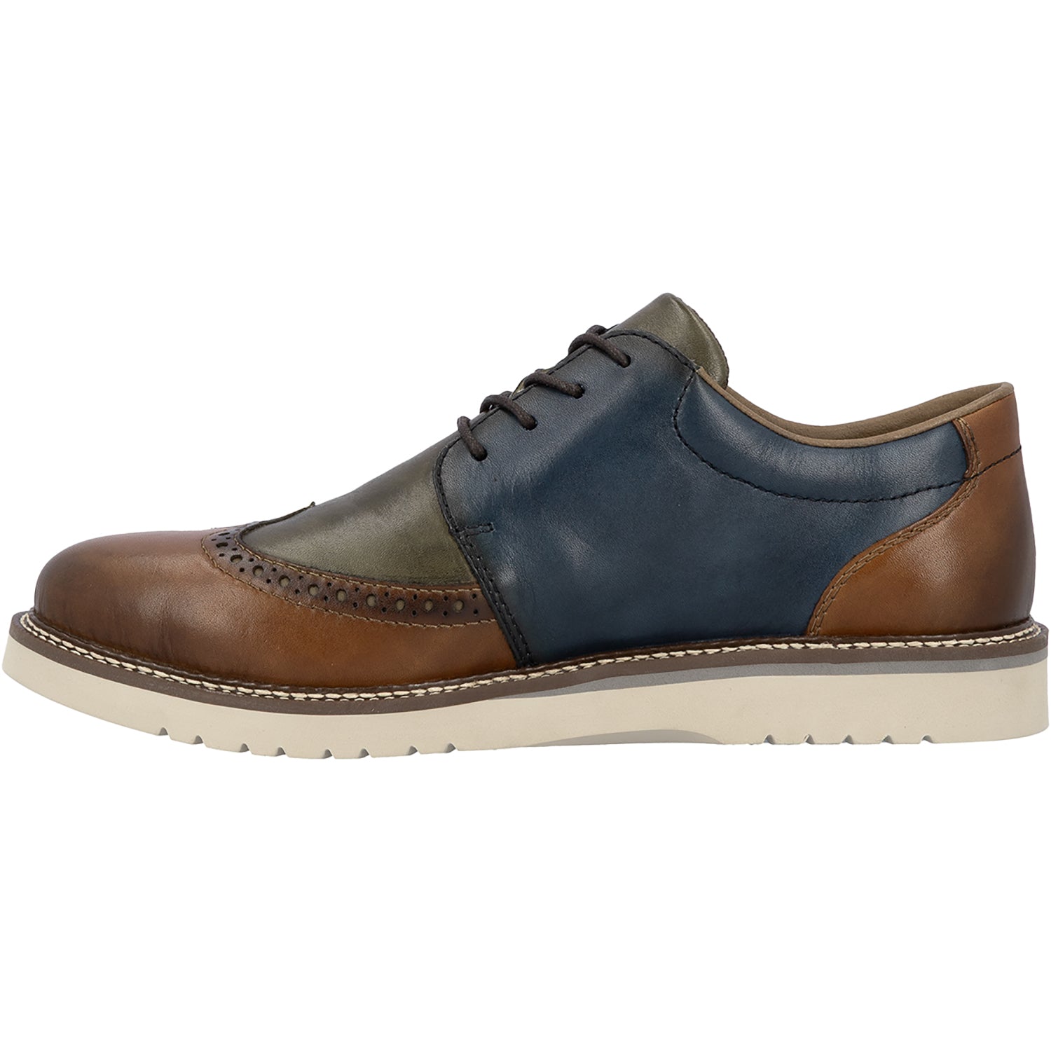 Mens Rieker Rieker Alan 04504-90 Men's Lace Up Shoes Muskat/Forest/Royal Muskat/Forest/Royal