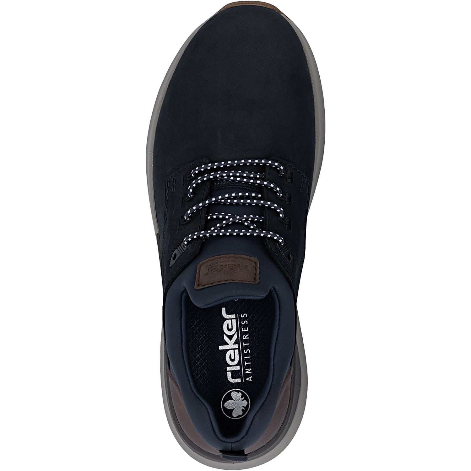 Mens Rieker Rieker 06050-14 Thorben Men's Lace Up Shoes Pazifik/Schoko/Navy Leather Pazifik/Schoko/Navy Leather